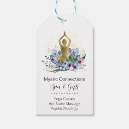 Yoga Instructor Energy Healer Crystals Reiki Spa Presentetikett