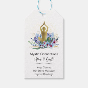 Yoga Instructor Energy Healer Crystals Reiki Spa Presentetikett
