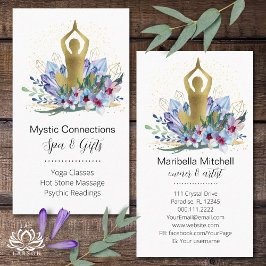 Yoga Instructor Energy Healer Crystals Reiki Spa Visitkort