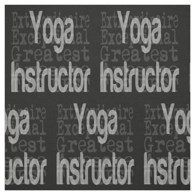 Yoga Instructor Extraordinaire Tyg (Provkarta)