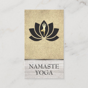 Yoga Instructor Flower Visitkort
