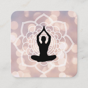 Yoga Instructor Fyrkantigt Visitkort