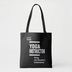 Yoga Instructor Job Title Gift Tygkasse