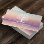Yoga Instructor Life Coach Vintage Träd Classy Visitkort<br><div class="desc">Yoga Instructor Life Coach Vintage Träd Classy Affärskorts.</div>