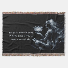 Yoga Instructor Lotus Meditation Pose Glowing Mist Filt