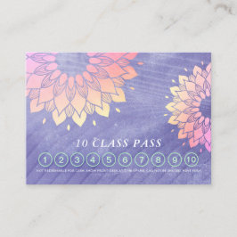 Yoga Instructor Mandala 10 Class Pass Lojalitetskort