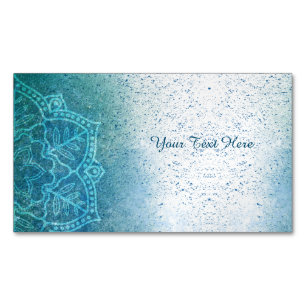 Yoga Instructor Mandala Affärskort Magnet
