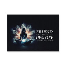 Yoga Instructor Meditation Pose Glowing Mist Lotus