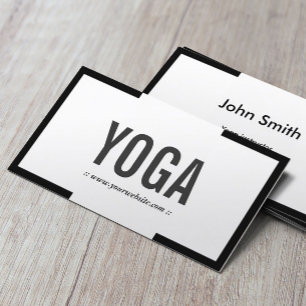 Yoga Instructor Modern Bold Gräns Professionell Visitkort