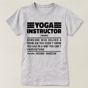 Yoga Instructor Noun Coach Appreciation Meditation T Shirt