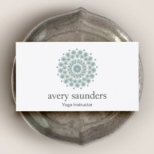 Yoga Instructor och Meditation Coach Logotyp Visitkort
