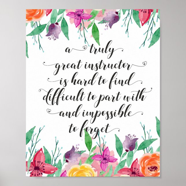 Yoga Instructor Office-presenthandledare Tränar Poster (Framsidan)