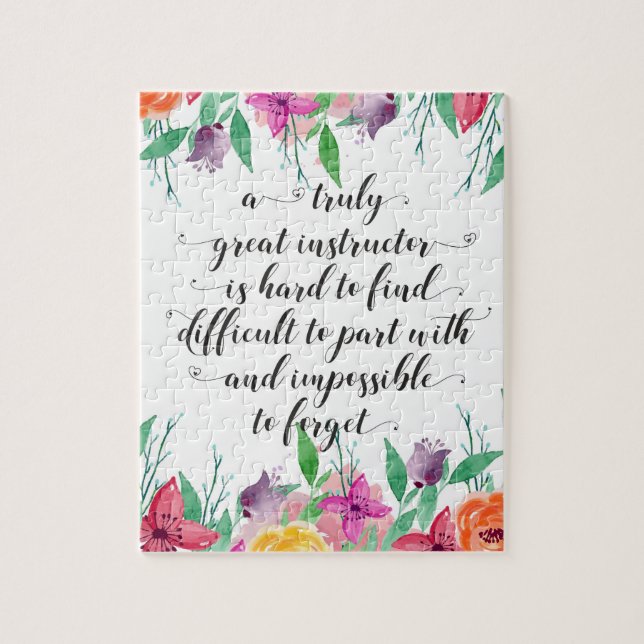 Yoga Instructor Office-presenthandledare Tränar Pussel (Vertikal)