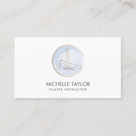 Yoga Instructor Pilates Fitness Modern Fitness Bus Visitkort