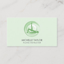 Yoga Instructor Pilates Fitness Modern Namaste Bus Visitkort