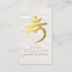 Yoga Instructor Root Chakra Muladhara Mantra LAM Visitkort