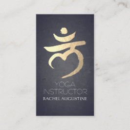 Yoga Instructor Root Chakra Muladhara Mantra LAM Visitkort