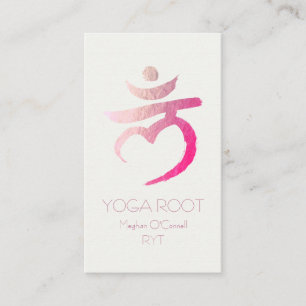 Yoga Instructor Root Chakra Muladhara Mantra LAM Visitkort