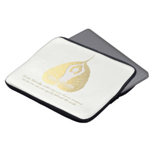 Yoga Instructor Studio Meditation Pose Bodhi Löv Laptop Fodral