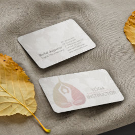 Yoga Instructor Studio Meditation Pose Bodhi Löv Visitkort