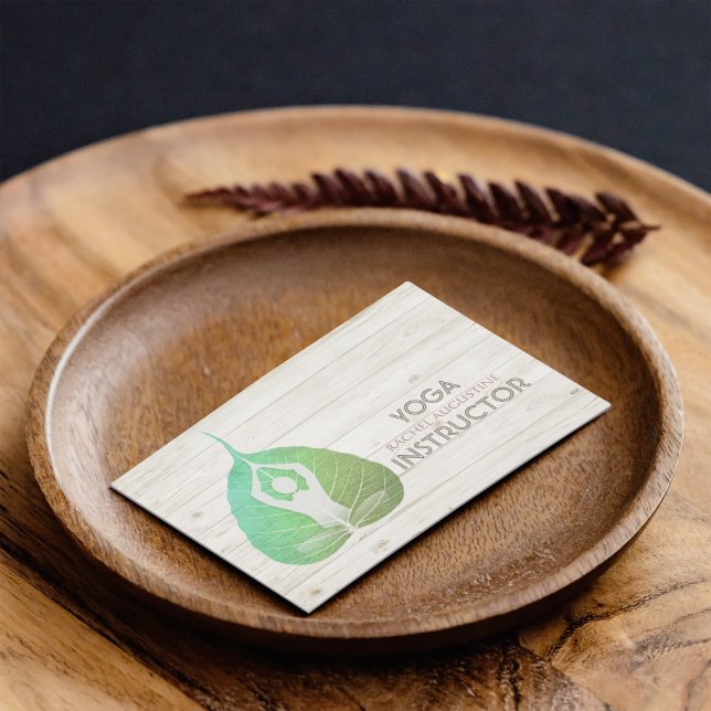 Yoga Instructor Studio Meditation Pose Bodhi Löv Visitkort (Skapare uppladdad)