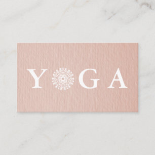 Yoga Instructor Vintage Stil Affärskort Visitkort