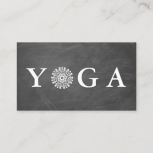 Yoga Instructor Vintage Stil Affärskort Visitkort
