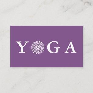 Yoga Instructor Vintage Stil Visitkort