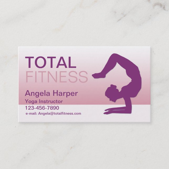 Yoga Instructor Visitkort (Framsida)