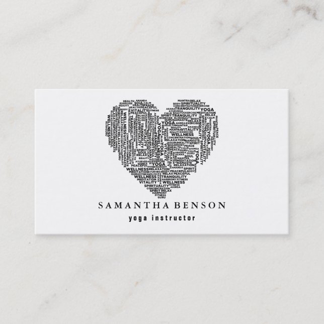 Yoga Instructor Visitkort (Framsida)