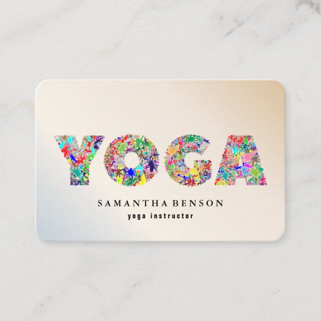 Yoga Instructor Visitkort (Framsida)