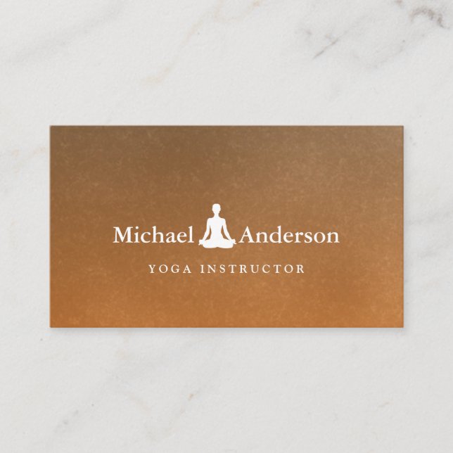 Yoga Instructor Visitkort (Framsida)