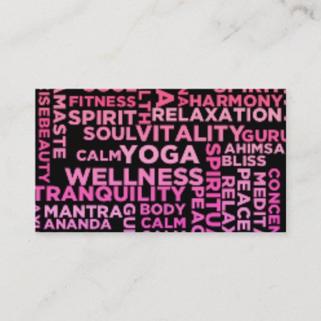 Yoga Instructor Visitkort (Framsida)
