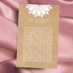 Yoga Instructor White Lotus Blommigt Rustic Kraft Flygblad<br><div class="desc">Yoga Instructor White Lotus Blommigt Rustic Kraft Flyers.</div>