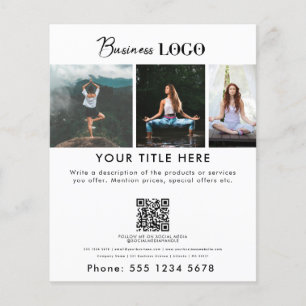 Yoga-instruktionsMeditation för Business Promoting Flygblad