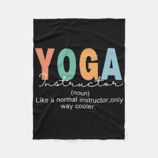 Yoga Instruktör Definition Normal Endast Cooler Te Fleecefilt