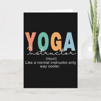 Yoga Instruktör Definition Normal Endast Cooler Te Kort