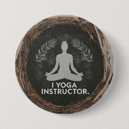 Yoga Instruktor-Designad Personlig Knapp