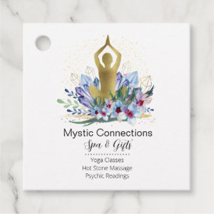 Yoga Instruktör Energi Helare Kristaller Reiki Spa Gåvor Etiketter