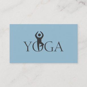 Yoga-instruktör, klasser visitkort