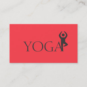 Yoga-instruktör, klasser visitkort