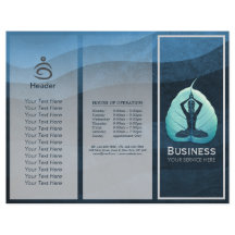 YOGA Instruktör Meditation Pose Bodhi Löv TriFold