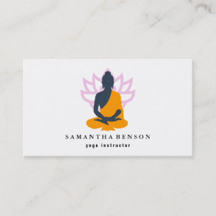 Yoga Instruktör Meditation Visitkort