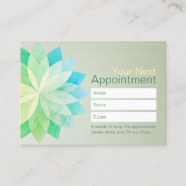 YOGA-instruktör Möte färgfull Lotus Mandala Tidsbeställning Kort