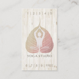 YOGA-instruktör Studio Loyalty Slår Bodhi Löv Lojalitetskort