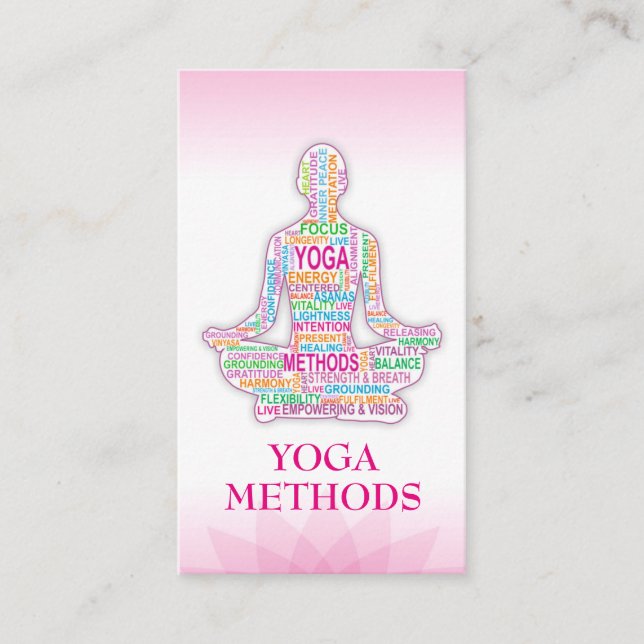 YOGA-instruktör Visitkort (Framsida)