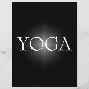 YOGA-instruktörsflygare Reklamblad