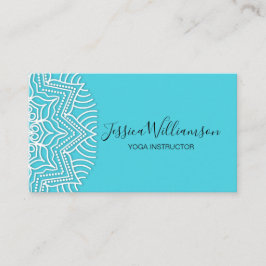 YOGA INSTRUUCTOR MANDALA ANPASSNINGSBAR FÄRG VISITKORT