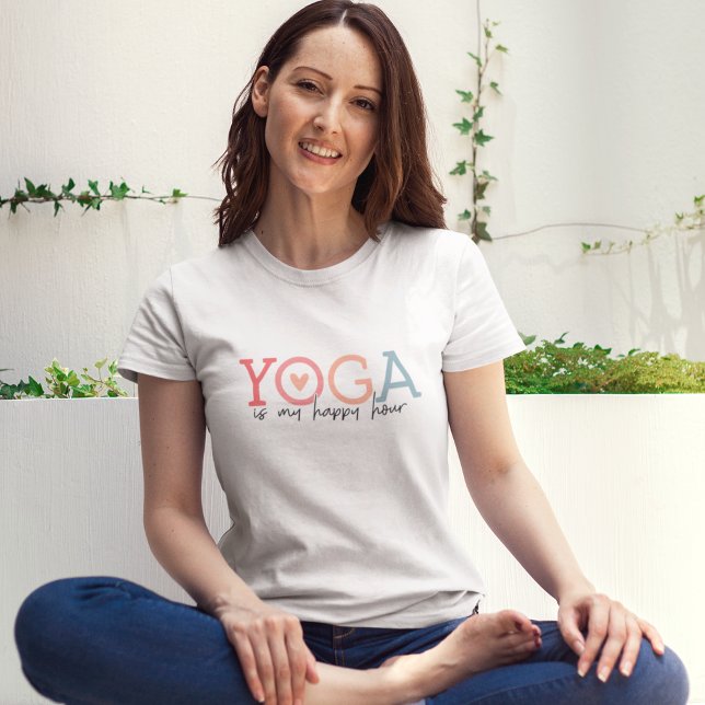 Yoga is my Happy Hour T Shirt (Skapare uppladdad)