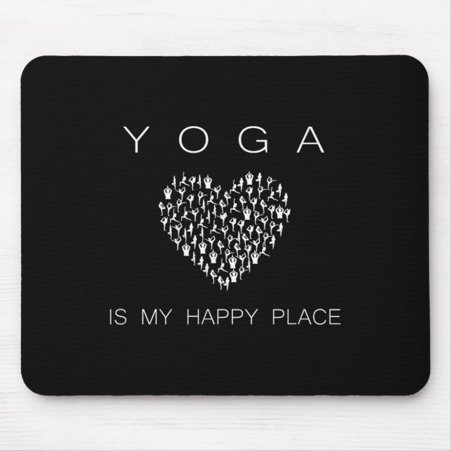 Yoga Is My Happy Place Insrational Motivational  Musmatta (Framsidan)